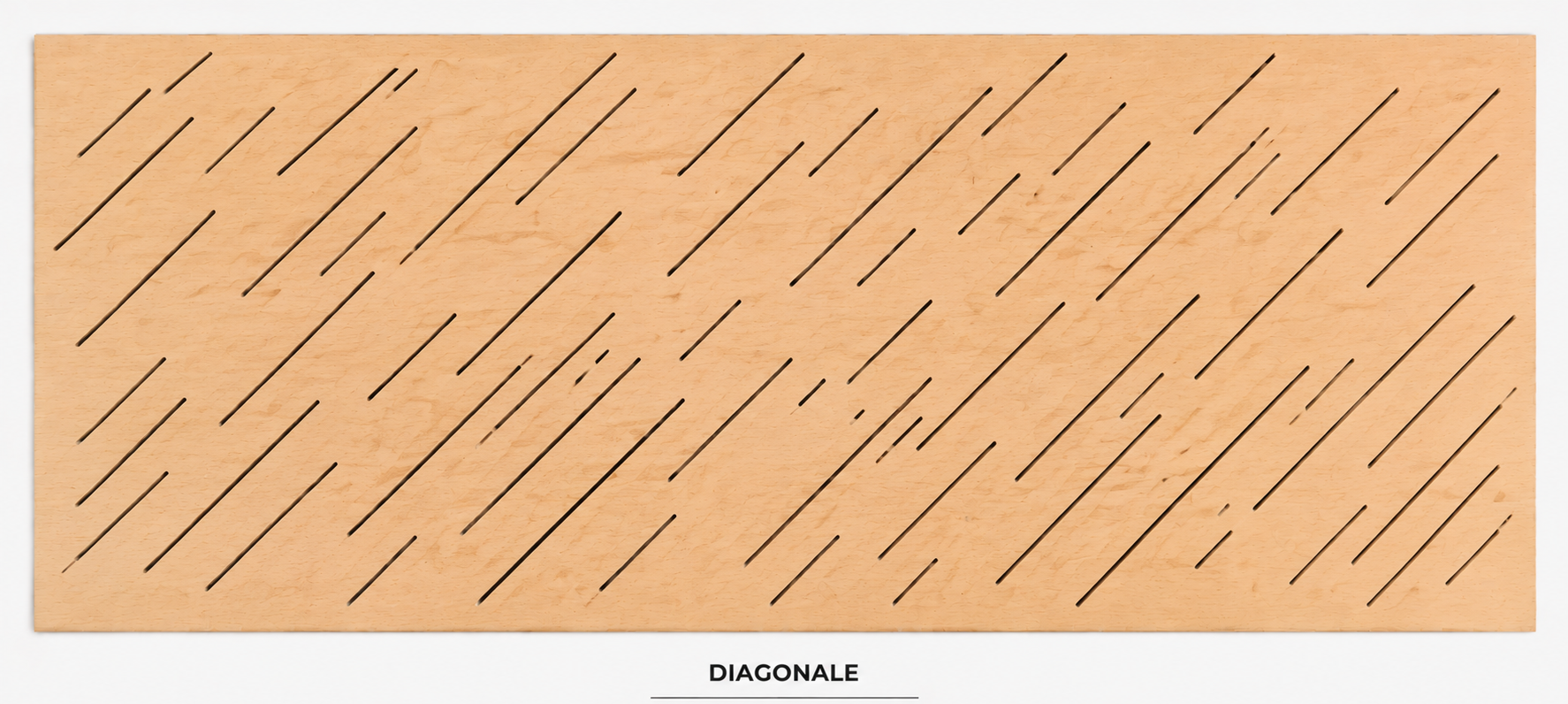 Panneau perforé motif Diagonale en bois naturel — PANWOOD