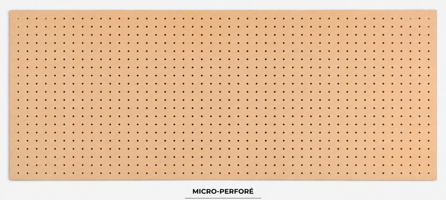 Panneau perforé motif Micro-perforé en bois naturel — PANWOOD